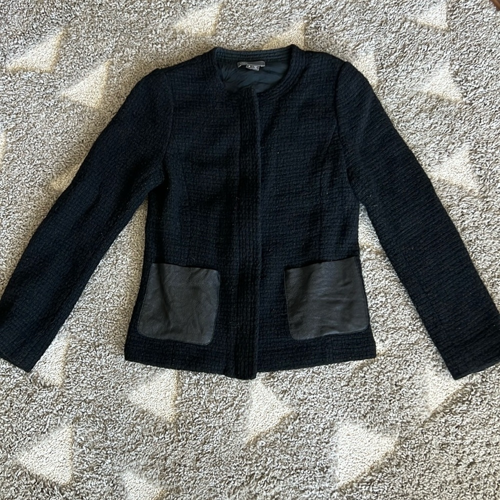 Vince Black Tweed Jacket - XS